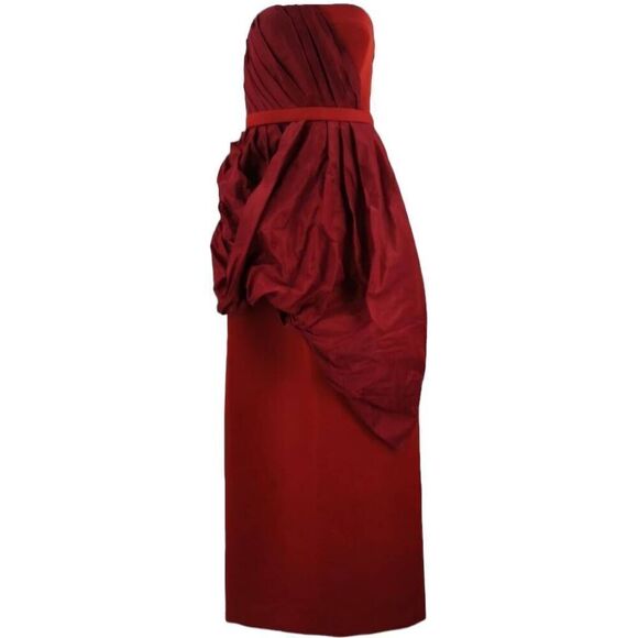 Stunning Jason Wu Pre-Fall Strapless Sample Gown | Rich Red | Estimated Size XS - Picture 1 of 6